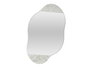 Hanah Home Mueble de Baño con Espejo Carrara 60cm x 75cm x 13cm Tablero Melamina Montaje Pared